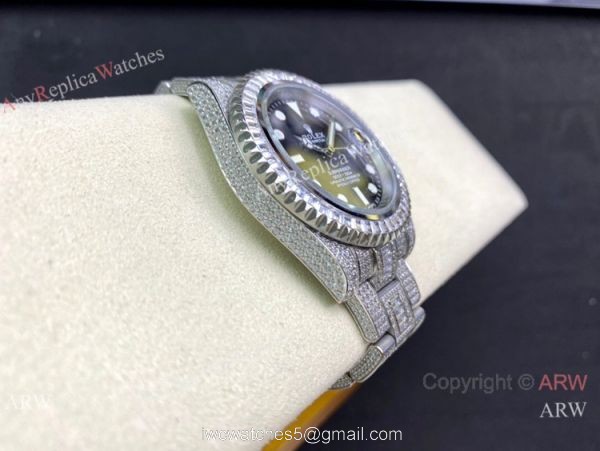 Swiss 2836 Rolex Submariner Iced Out Stainless Steel Watch Swiss Grade Rolex Watch Swiss 2836 Rolex Submariner Iced Out Stainless Steel Watch Swiss Grade Rolex Watch