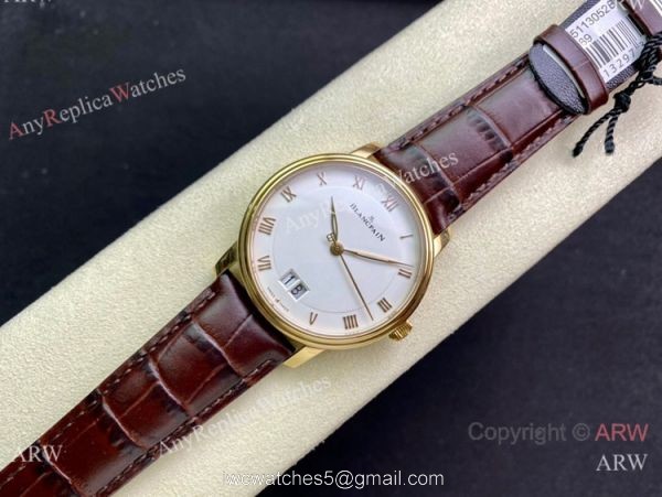 HG Factory Blancpain Villeret Grand Date 40mm 6669 Watch Gold Case HG Factory Blancpain Villeret Grand Date 40mm 6669 Watch Gold Case