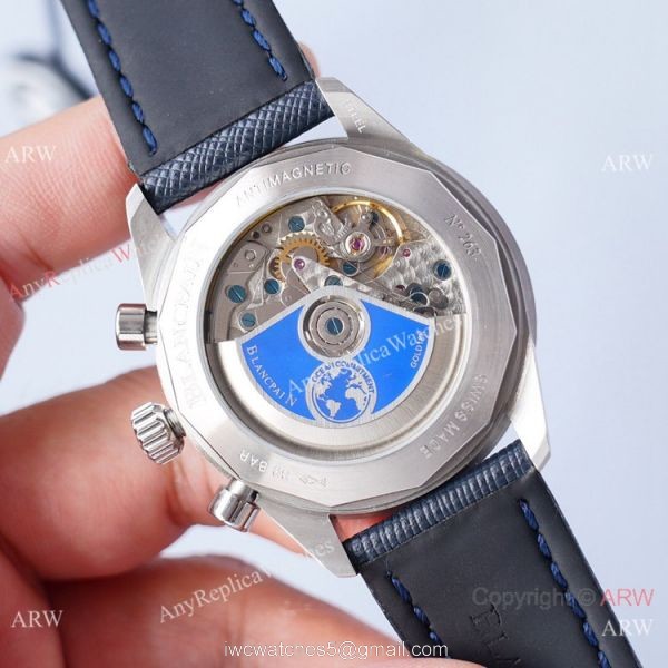2021 Swiss Copy Blancpain Bathyscaphe Chronographe Flyback Watch 5200 Silver Case 2021 Swiss Copy Blancpain Bathyscaphe Chronographe Flyback Watch 5200 Silver Case