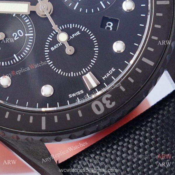 2021 Swiss Copy Blancpain Fifty Fathoms Bathyscaphe Chronographe Flyback Watch All Black 2021 Swiss Copy Blancpain Fifty Fathoms Bathyscaphe Chronographe Flyback Watch All Black