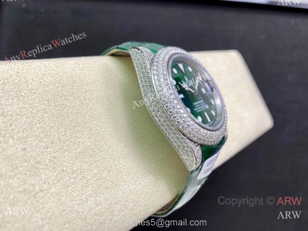 Swiss Quality Iced Out Rolex Submariner Limited Edition Watch Green Dial Swiss Quality Iced Out Rolex Submariner Limited Edition Watch Green Dial