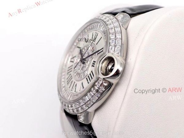 Diamond Cartier Ballon Bleu Watch 42mm High Quality Replica Diamond Cartier Ballon Bleu Watch 42mm High Quality Replica
