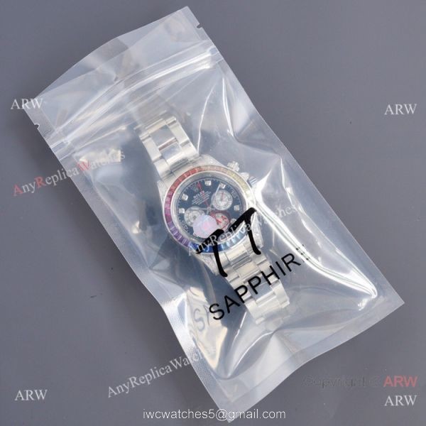 Swiss Quality Copy Rolex Daytona Rainbow Watch 40mm Stainless Steel Swiss Quality Copy Rolex Daytona Rainbow Watch 40mm Stainless Steel