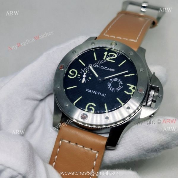 High Quality Replica Radiomir Panerai Egiziano 47mm NEW Black Lattice Dial Brown Leather Strap High Quality Replica Radiomir Panerai Egiziano 47mm NEW Black Lattice Dial Brown Leather Strap