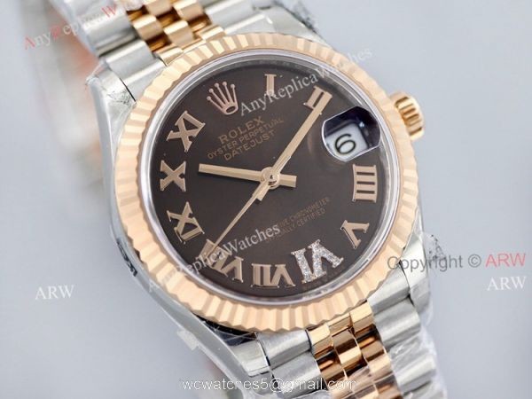 1:1 Rolex Datejust 31 Chocolate Jubilee Bracelet EW Factory Super Clone Watch 1:1 Rolex Datejust 31 Chocolate Jubilee Bracelet EW Factory Super Clone Watch