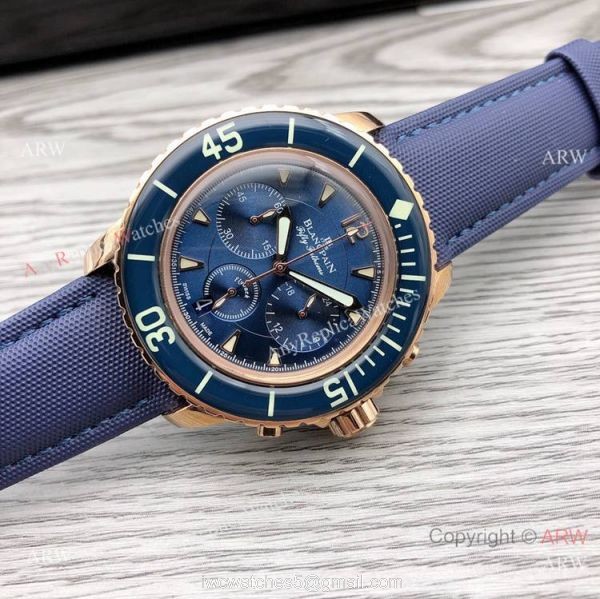 New! Copy Blancpain Fifty Fathoms VK Chronograph Watch 5085F New! Copy Blancpain Fifty Fathoms VK Chronograph Watch 5085F