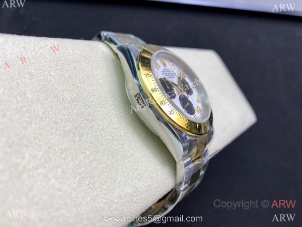 Highest Quality Rolex Daytona JH Factory Clone 4130 Watch Two Tone Arabic Markers Highest Quality Rolex Daytona JH Factory Clone 4130 Watch Two Tone Arabic Markers