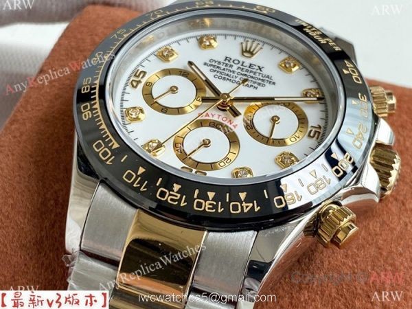 Copy Rolex Daytona A-7750 Chronograph Watch Two Tone 40mm Copy Rolex Daytona A-7750 Chronograph Watch Two Tone 40mm