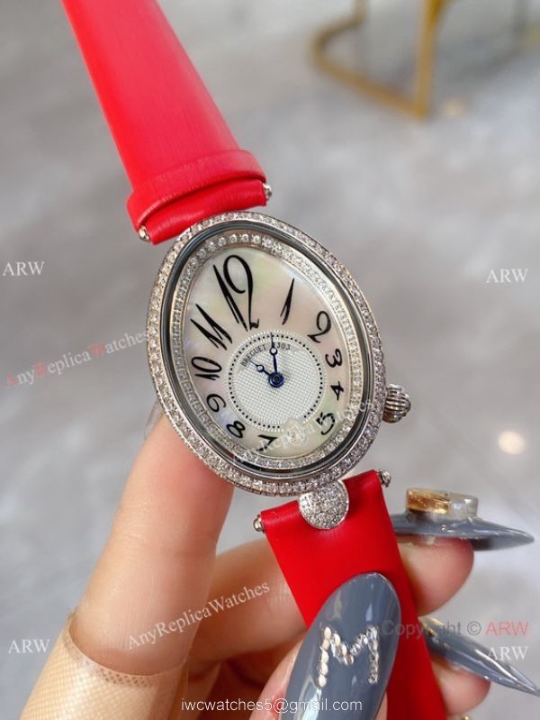 Breguet Reine De Naples White Mother of Pearl Dial Watch Lady Size 28mm Breguet Reine De Naples White Mother of Pearl Dial Watch Lady Size 28mm