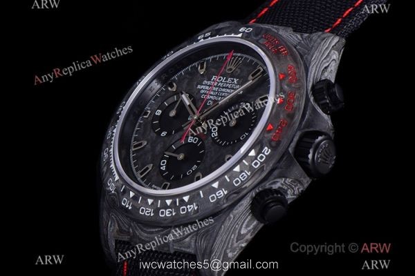 NEW! Super Clone Rolex DIW Daytona NTPT Carbon Red watch TW Factory 7750 Movement NEW! Super Clone Rolex DIW Daytona NTPT Carbon Red watch TW Factory 7750 Movement
