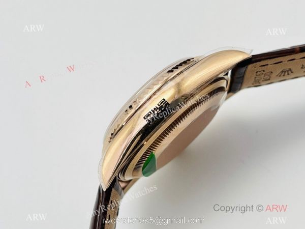 DR Factory Rolex Day date Rose Gold 36mm Copy Watch Swiss 2836 Movement DR Factory Rolex Day date Rose Gold 36mm Copy Watch Swiss 2836 Movement