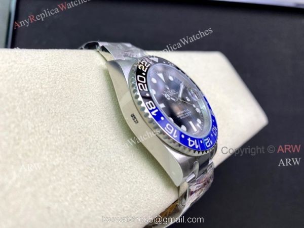 Clean Factory Best Rolex GMT Master ii Batman 2021 Copy Watch Swiss 3186 Movement Clean Factory Best Rolex GMT Master ii Batman 2021 Copy Watch Swiss 3186 Movement