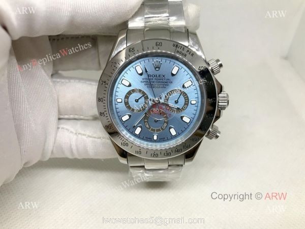 Rolex Ice Blue Daytona Watch Replica Stainless Steel 40mm Rolex Ice Blue Daytona Watch Replica Stainless Steel 40mm