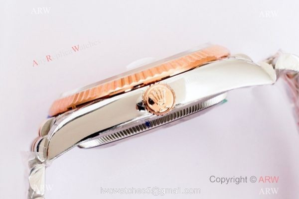 (EW)2021 New Rolex Datejust 36 EWF 3235 Watch Two Tone Rose Gold Silver Motif Dial (EW)2021 New Rolex Datejust 36 EWF 3235 Watch Two Tone Rose Gold Silver Motif Dial