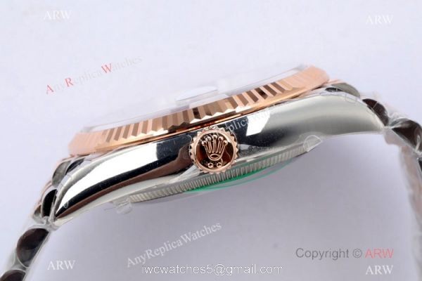 (EW)2021 New Rolex Datejust 36mm EWF 3235 Watch 2-Tone Rose Gold Gray Palm Dial AAA Replica (EW)2021 New Rolex Datejust 36mm EWF 3235 Watch 2-Tone Rose Gold Gray Palm Dial AAA Replica
