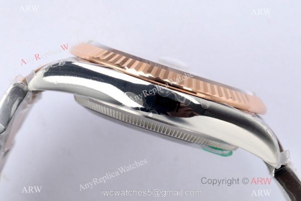 (EW) EW Factory Swiss 3235 Rolex Datejust 36 Gray Palm 2021 Watch 2-Tone Rose Gold Case (EW) EW Factory Swiss 3235 Rolex Datejust 36 Gray Palm 2021 Watch 2-Tone Rose Gold Case
