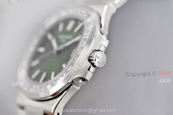 3k Factory Patek Philippe Nautilus 5711 Green Face Diamond Bezel Super Clone Watch 40mm 3k Factory Patek Philippe Nautilus 5711 Green Face Diamond Bezel Super Clone Watch 40mm