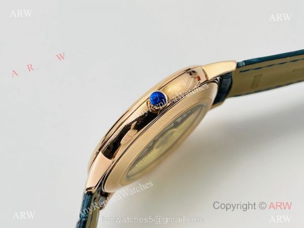 2021 New! MK Factory V4 Vacheron Constantin Patrimony 40mm Watch Rose Gold Blue Dial 2021 New! MK Factory V4 Vacheron Constantin Patrimony 40mm Watch Rose Gold Blue Dial