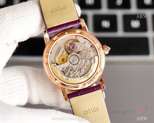 NEW! Swiss Grade Vacheron Constantin Traditionnelle Ultra Thin Watch Swiss 9015 Rose Gold Diamond Bezel NEW! Swiss Grade Vacheron Constantin Traditionnelle Ultra Thin Watch Swiss 9015 Rose Gold Diamond Bezel