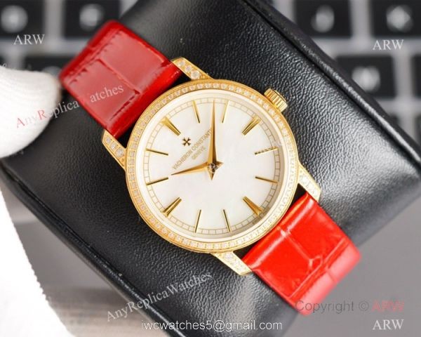 NEW! Swiss Grade Vacheron Constantin Traditionnelle Ultra Thin Women Watch 9015 Gold Diamond NEW! Swiss Grade Vacheron Constantin Traditionnelle Ultra Thin Women Watch 9015 Gold Diamond