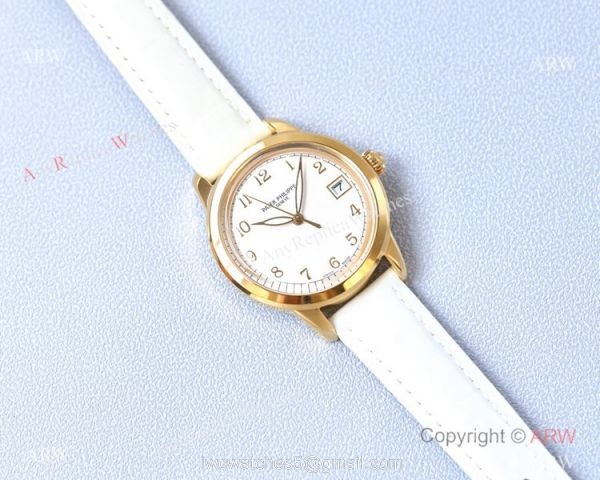 Swiss 9015 Patek Philippe Calatrava Replica Watch Yellow Gold Case Swiss 9015 Patek Philippe Calatrava Replica Watch Yellow Gold Case