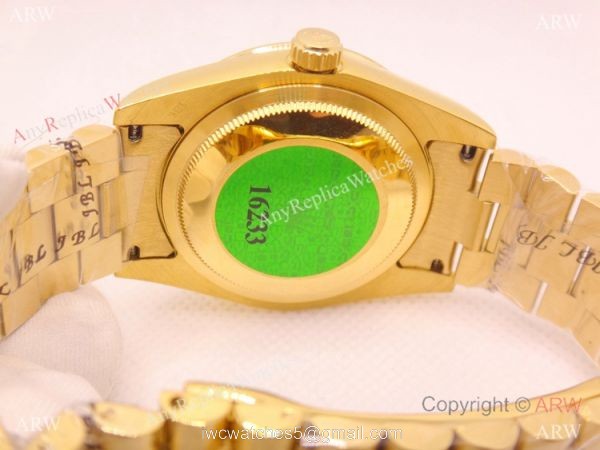 Iced Out Rolex Day-Date Presidential Yellow Gold Watch 36mm Iced Out Rolex Day-Date Presidential Yellow Gold Watch 36mm