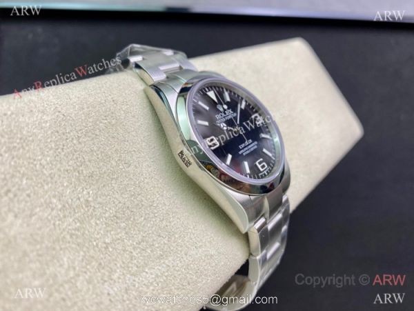 Swiss Grade Copy Rolex Explorer I Clone 3132 Black Dial Watch 39mm Swiss Grade Copy Rolex Explorer I Clone 3132 Black Dial Watch 39mm