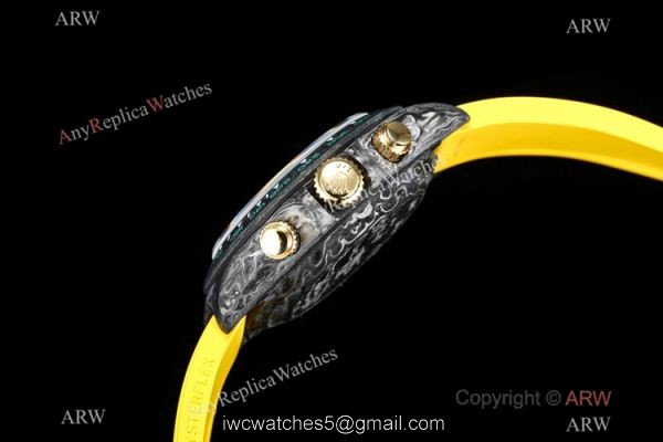 TW Factory Rolex Carbon-Lime Daytona Swiss 7750 Watch Yellow Rubber Strap TW Factory Rolex Carbon-Lime Daytona Swiss 7750 Watch Yellow Rubber Strap