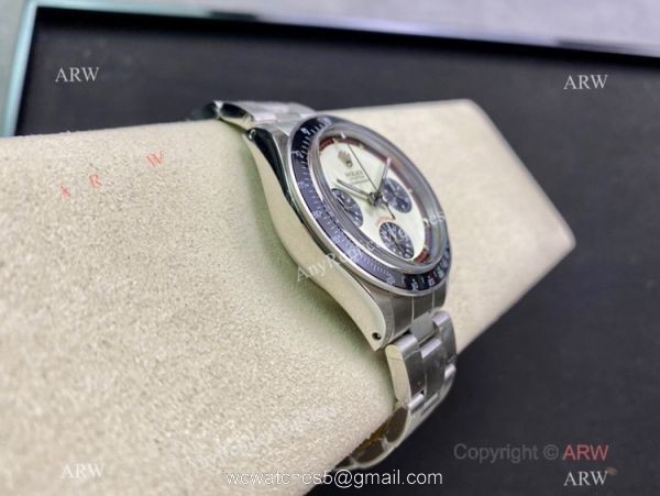 NEW! Swiss 7750 Rolex Daytona Paul Newman Cream Dial Black Bezel Watch Vintage Daytona NEW! Swiss 7750 Rolex Daytona Paul Newman Cream Dial Black Bezel Watch Vintage Daytona