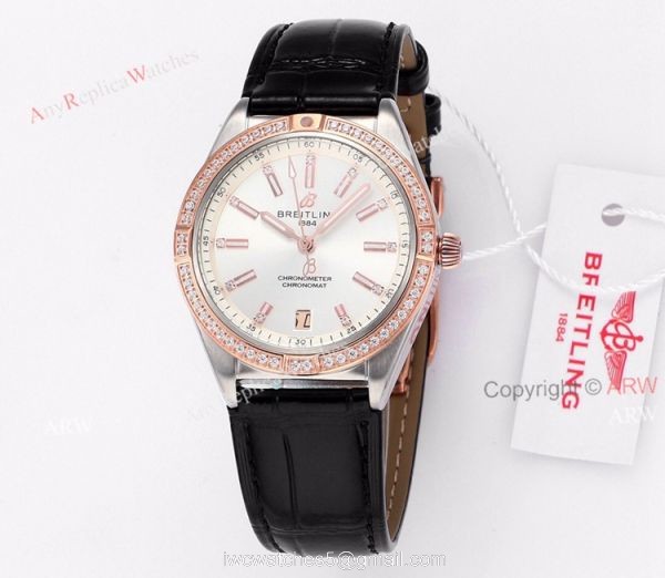 Buy Replica Breitling Chronomat Automatic 36 Rose Gold Watch With Diamonds Buy Replica Breitling Chronomat Automatic 36 Rose Gold Watch With Diamonds
