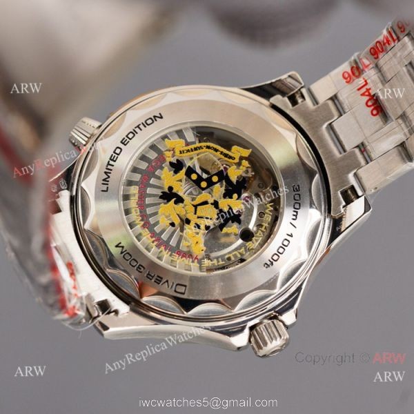 Swiss Quality Omega Seamaster James Bond Limited Edition 300m Watch 8215 Two Tone Case Swiss Quality Omega Seamaster James Bond Limited Edition 300m Watch 8215 Two Tone Case