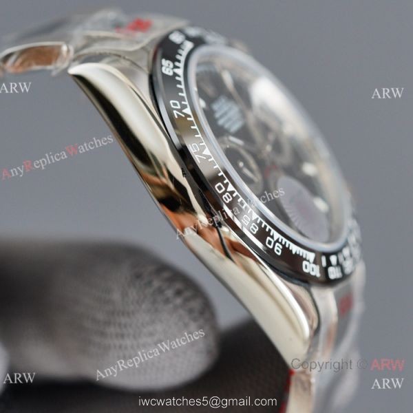 Swiss Quality Copy Rolex Comograph Daytona Citizen 8215 Watch Black Dial 904L Steel Swiss Quality Copy Rolex Comograph Daytona Citizen 8215 Watch Black Dial 904L Steel