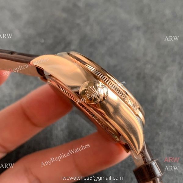 Swiss Copy Rolex Cellini Dual Time Rose Gold Watch 3180 Movement Swiss Copy Rolex Cellini Dual Time Rose Gold Watch 3180 Movement