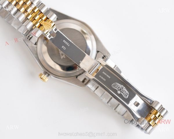 Two Tone Black Face Replica Rolex Datejust Watch Citizen 8215 Movement Two Tone Black Face Replica Rolex Datejust Watch Citizen 8215 Movement