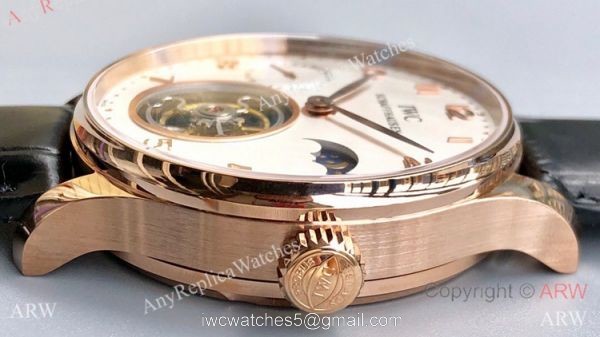 Swiss Grade 1 IWC Portugieser Tourbillon Edition Copy Watch IWC Grand Complications Rose Gold 42mm Swiss Grade 1 IWC Portugieser Tourbillon Edition Copy Watch IWC Grand Complications Rose Gold 42mm