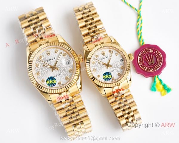 Knock-off ROLEX Datejust All Gold Citizen 8215 White Dial 28mm/36mm Watch Knock-off ROLEX Datejust All Gold Citizen 8215 White Dial 28mm/36mm Watch