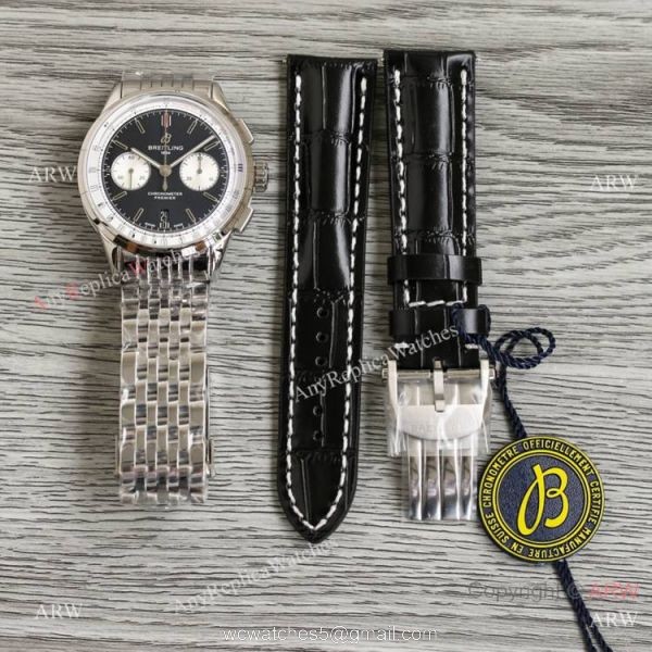 Swiss Replica Breitling Premier BLS A7750 Chrono 42mm Watch White Sub-dials Swiss Replica Breitling Premier BLS A7750 Chrono 42mm Watch White Sub-dials