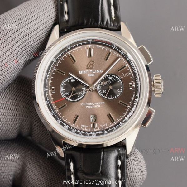 Fake Breitling Premier B01 Blue 42MM Blue Leather Strap Watch Fake Breitling Premier B01 Blue 42MM Blue Leather Strap Watch