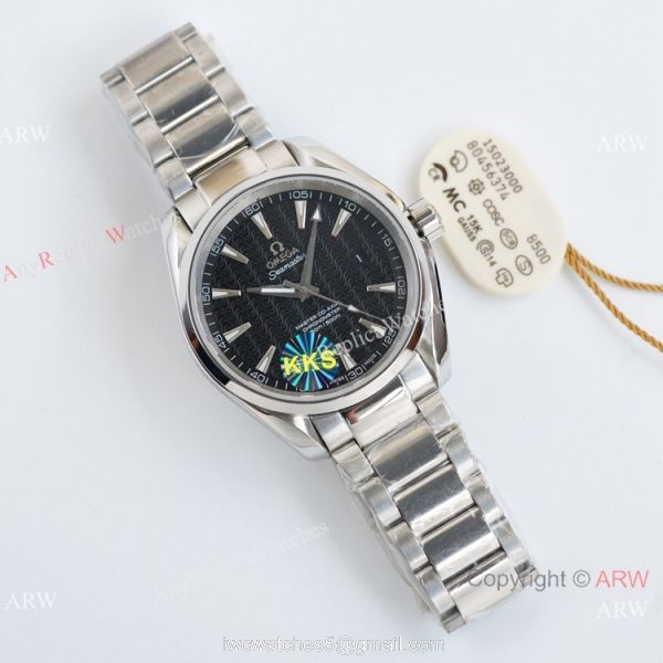 Swiss Quality Omega Aqua Terra 150m Citizen 8215 Watch Silver Wave Dial Swiss Quality Omega Aqua Terra 150m Citizen 8215 Watch Silver Wave Dial