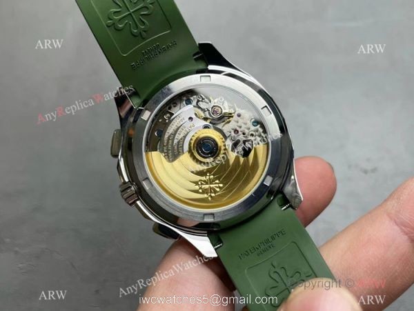 Grade AAA Copy Patek Philippe Aquanaut Chrono 42mm Watch 5968g Green Version Grade AAA Copy Patek Philippe Aquanaut Chrono 42mm Watch 5968g Green Version
