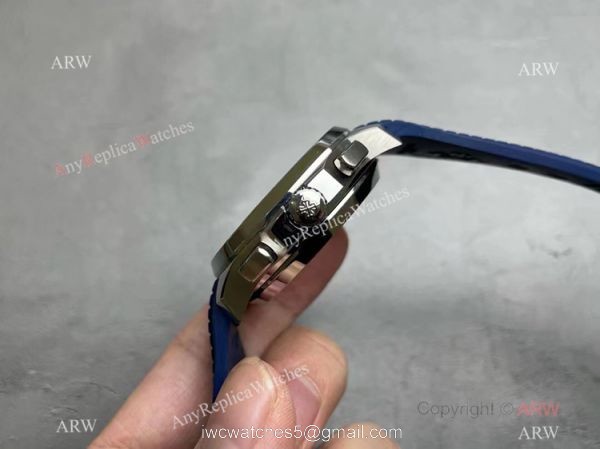 Grade AAA Copy Patek Philippe Aquanaut Chronograph 5968g Watch Blue Rubber Strap Grade AAA Copy Patek Philippe Aquanaut Chronograph 5968g Watch Blue Rubber Strap