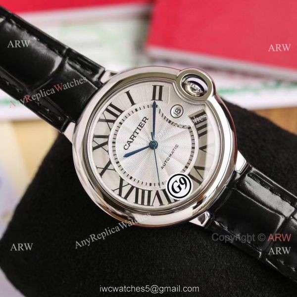 Fake Balloon Blue Cartier White Dial G9 Watch Black Leather Strap For Man Or Lady Fake Balloon Blue Cartier White Dial G9 Watch Black Leather Strap For Man Or Lady