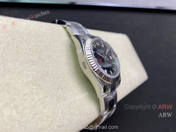 Swiss Rolex Datejust 36mm 2836 Movement Black Dial Oyster Band Swiss Rolex Datejust 36mm 2836 Movement Black Dial Oyster Band