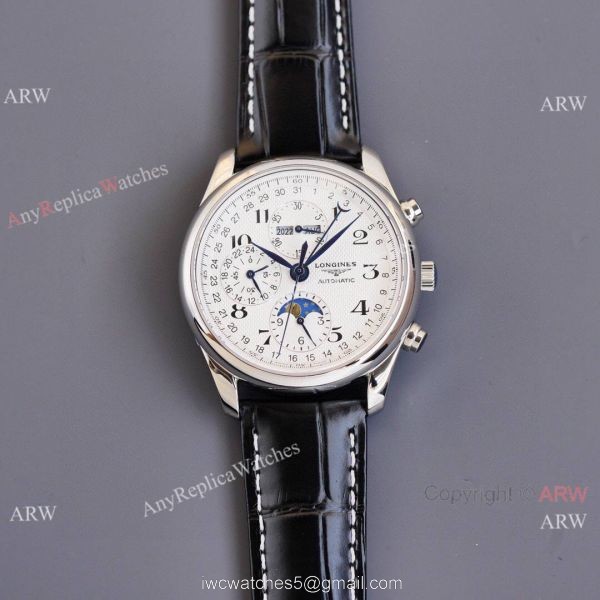 Replica Longines Master Collection Moonphase Leather Strap 40MM Watch With Arabic Markers Replica Longines Master Collection Moonphase Leather Strap 40MM Watch With Arabic Markers
