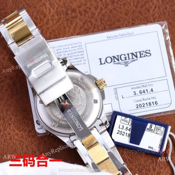 Swiss Quality Longines Hydroconquest Automatic 2-Tone Rose Gold Ceramic Bezel Rubber Strap 41mm Swiss Quality Longines Hydroconquest Automatic 2-Tone Rose Gold Ceramic Bezel Rubber Strap 41mm