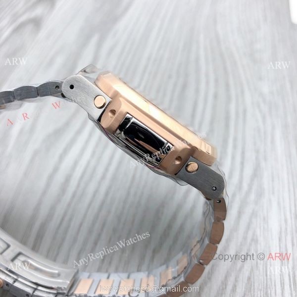 Patek Philippe Annual calendar Nautilus 8215 Two Tone Rose Gold Brown Dial Copy Watches Patek Philippe Annual calendar Nautilus 8215 Two Tone Rose Gold Brown Dial Copy Watches