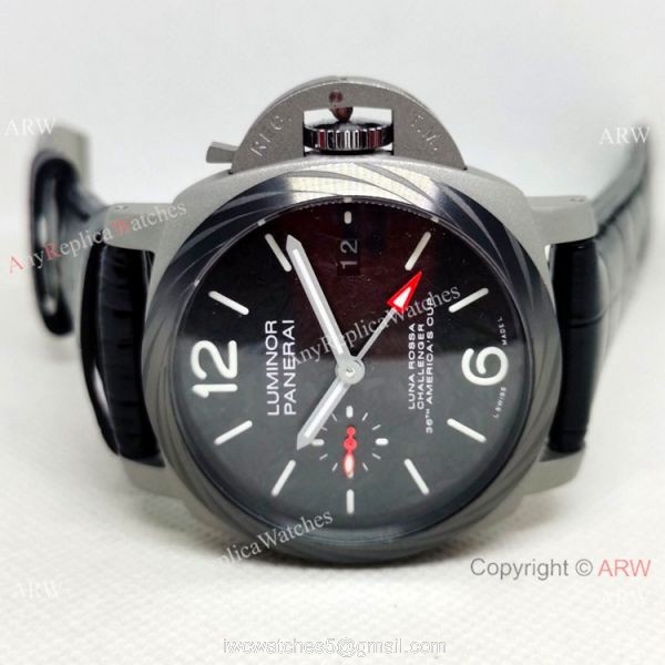 New Panerai Luminor Luna Rossa Gmt 42mm Pam1096 Watch Carbotech Case New Panerai Luminor Luna Rossa Gmt 42mm Pam1096 Watch Carbotech Case