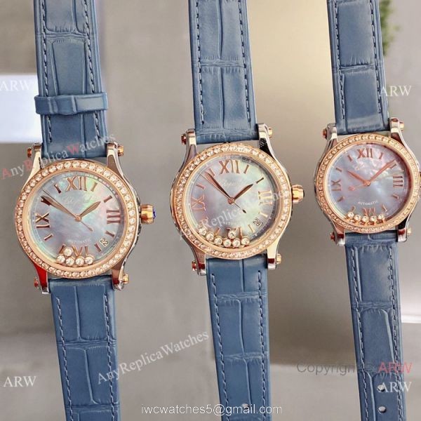 Clone Chopard Happy Diamond Lover Watch Blue Mop Dial Clone Chopard Happy Diamond Lover Watch Blue Mop Dial