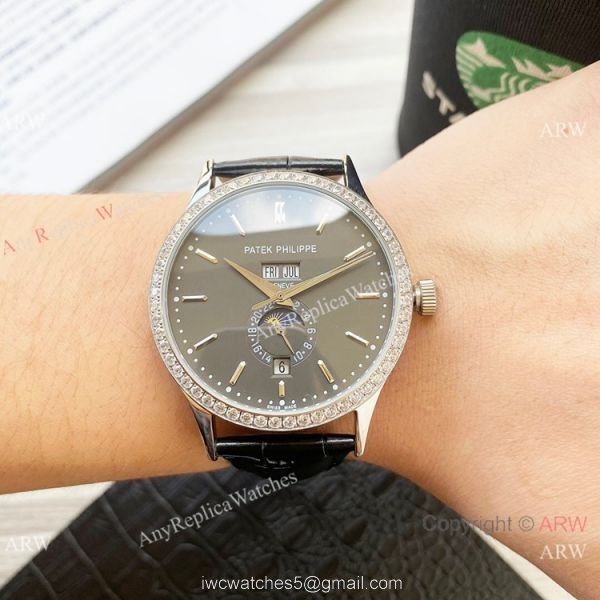 Clone Patek Philippe Calatrava Annual calendar Watch Olive Green Dial Clone Patek Philippe Calatrava Annual calendar Watch Olive Green Dial