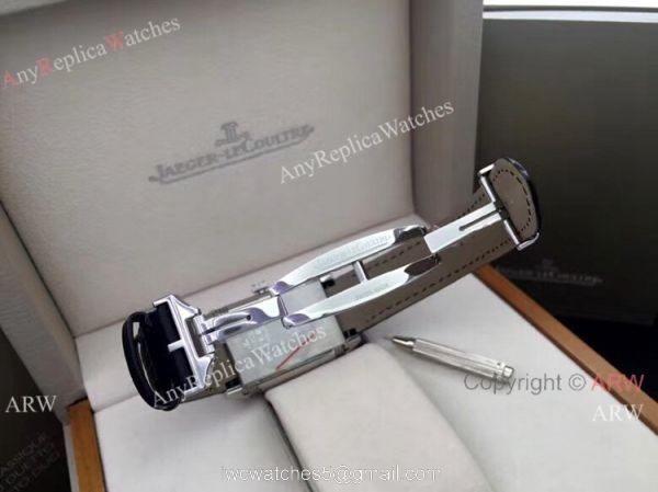 AAA Quality Copy Jaeger LeCoultre Grande Reverso Duo Watch SS Black Dial with Date AAA Quality Copy Jaeger LeCoultre Grande Reverso Duo Watch SS Black Dial with Date